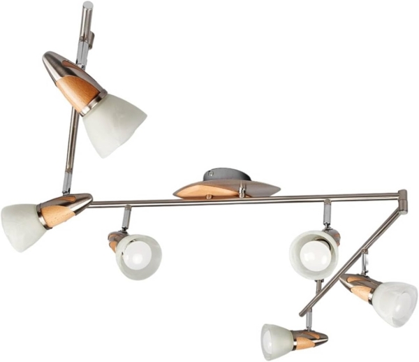 Lindby Deckenstrahler Marena, Metall IP20, 6 x 7 W LED R50