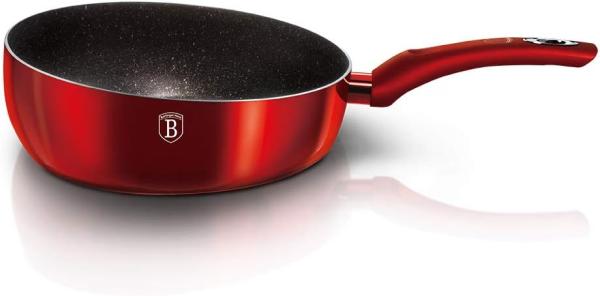 Berlinger Haus tiefe Bratpfanne, 26cm, Chef Flip Burgundy