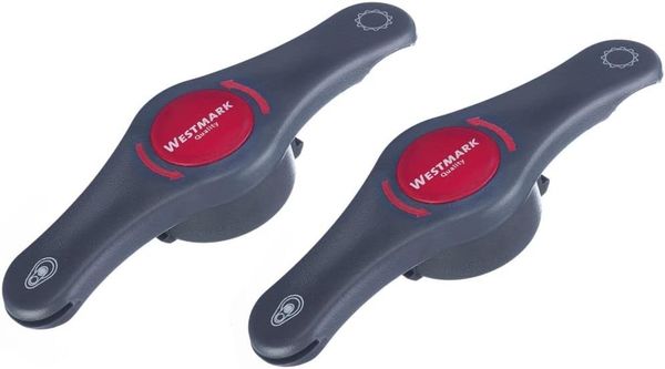 WESTMARK Flaschenöffner 2 Stück, Kombi-/Multi-Öffner, löst das Vakuum von Konservengläsern, ergonomisch geformt, spülmaschinengeeignet, vielfältig einsetzbar