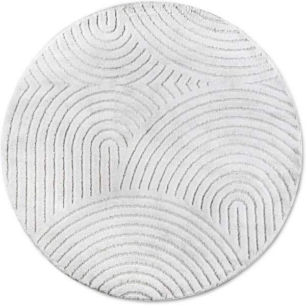 ELLE DECORATION Designteppich Panglao, eckig, rund und Läufer, rechteckig, Höhe: 14 mm, flauschiger uni Kurzflor, Hoch Tief Struktur, modern, Wohnzimmer Bild 9