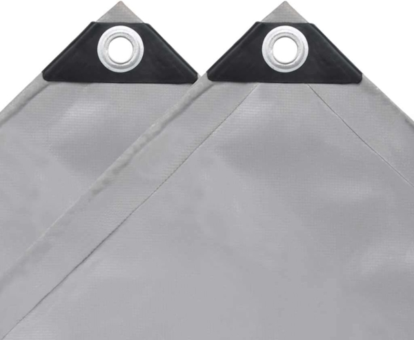 vidaXL Abdeckplane 650 g/m² 1,5x6 m Grau 144887 Bild 5