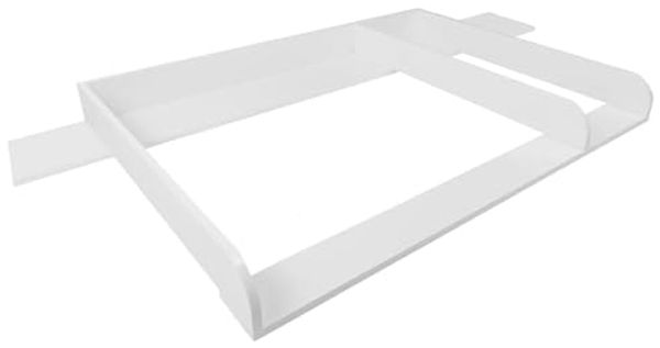 Puckdaddy Wickelaufsatz Matz 159,5 x 80 x 10 cm Holz Weiß Wickelauflage für IKEA Hemnes Kommode (Weiß)