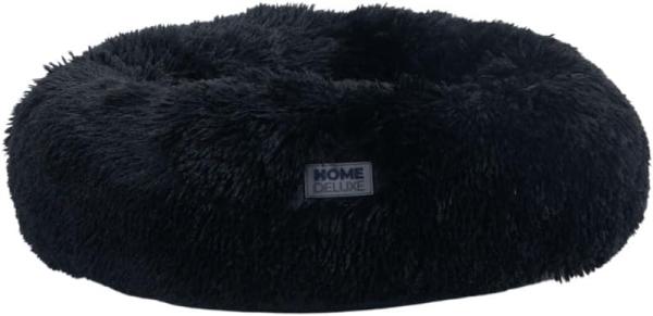 HOME DELUXE Haustierbett MUFFIN - 60 x 60 cm Schwarz