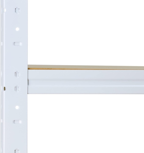 shelfplaza HOME 180x110x30 cm Schwerlastregal in weiß mit 5 Böden und 175 kg Traglast pro Boden Bild 4