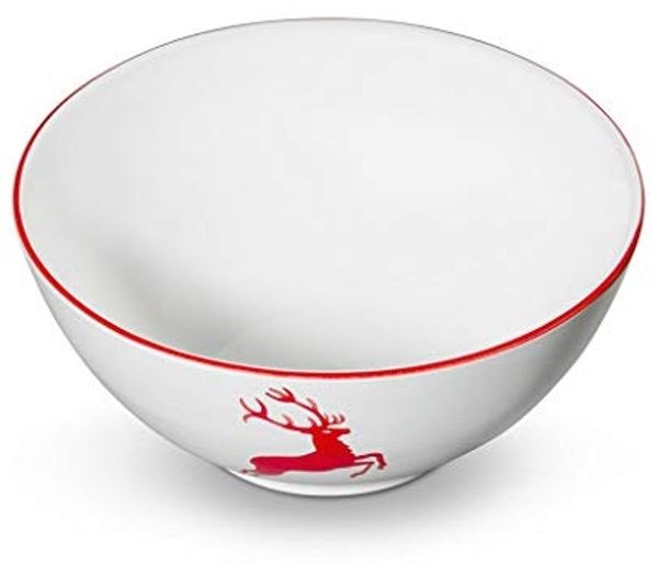 Gmundner Keramik Rubinroter Hirsch Schüssel (Ø 27cm)