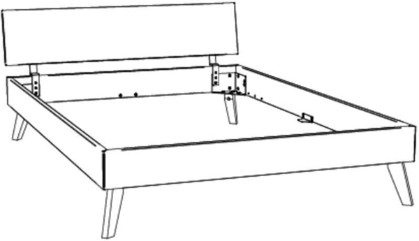 Hasena Trento Ancona Massivholzbett 100x200 Nussbaum, geölt 25 Bild 6