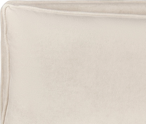 Bett mit Stauraum BAJONNA 180 x 200 cm Stoff Helles Beige Bild 7