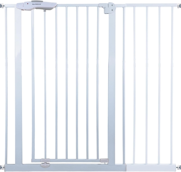 Absperrgitter Treppenschutzgitter weiß für 105-135cm Durchgang 110cm Hoch