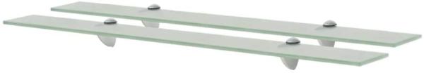 vidaXL Schwebende Regale 2 Stk. Glas 80x20 cm 8 mm [3051539]
