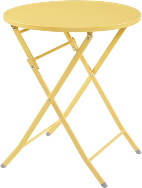Klapptisch Sande Stahl 71xØ62 cm Gelb [en. casa] Bild 6