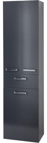 Pelipal GmbH Hochschrank, Holzwerkstoff, Anthrazit Glanz/Anthrazit Dekor, H 185,5 x B 50 x T 33 cm