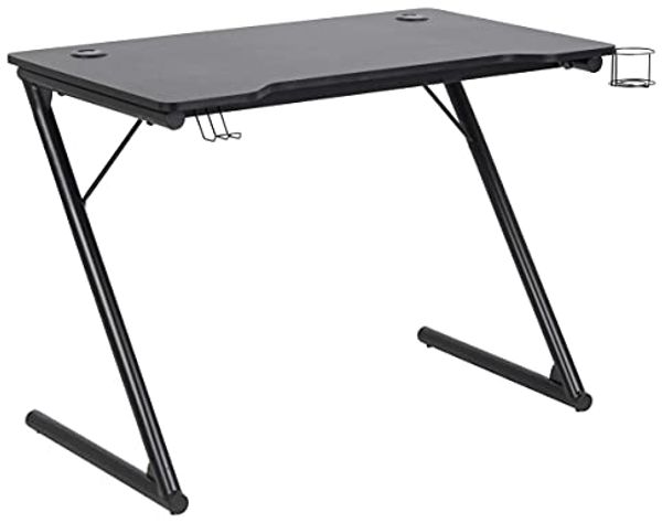 'Trooper' Schreibtisch, MDF schwarz, 100 x 74 x 60 cm