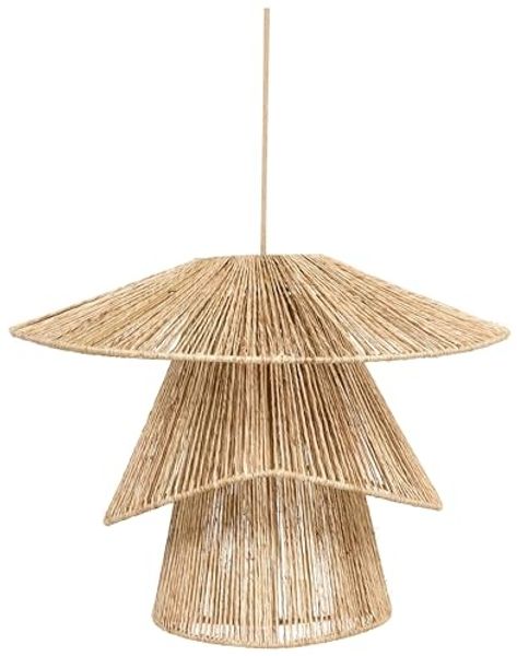 'Bedas' Hängeleuchte Jute naturfarbe, 55 x 55 x 140 cm