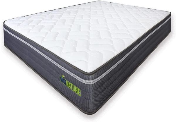Matnature MatFoam | Wendbare Viscosoft-Matratze, fest und formstabil, Höhe 21 cm, sehr atmungsaktiv, antibakteriell, optimale Thermoregulierung, Rutschfester Stoff (120x180 cm)