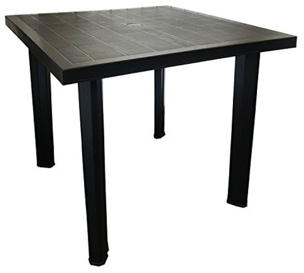 Gartentisch Kunststoff Anthrazit 80x75x72cm