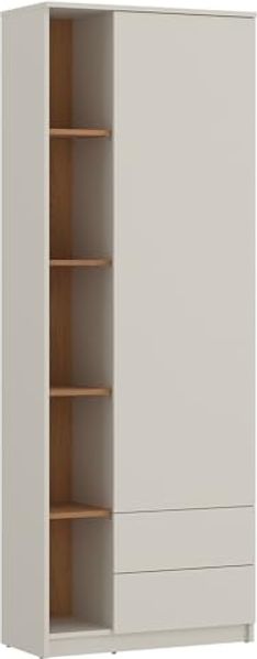 Lomadox Jugendzimmer-Set FIER-129, (Sparset, 4-tlg, Bett Sideboard Kleiderschrank Schreibtisch), in Kaschmir mit Eiche Nb, grifflos, 4-teilig, Liegefläche 90x200 cm Bild 5