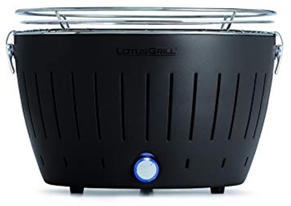 LotusGrill 'G-AN-34P' raucharmer Tischgrill, Edelstahl Anthrazitgrau, 35 x 35 x 23,4 cm