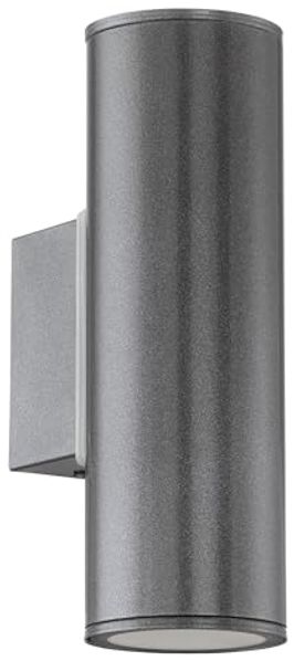 Eglo 94103 Aussen-LED RIGA Up & Downlight anthrazit, GU10 max. 2X3W L:6,5cm H:20cm