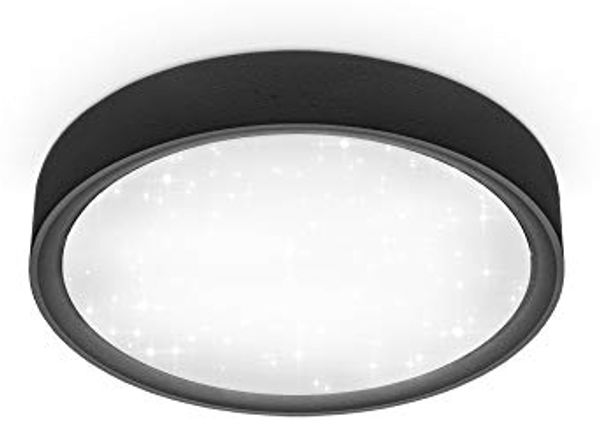 LED Deckenlampe Sternenhimmel 12W schwarz Deckenleuchte 4. 000K Wohnzimmer 25cm