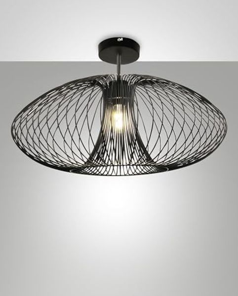 Fabas Luce 3706-65-101 Deckenleuchte Fassa 60cm schwarz E27