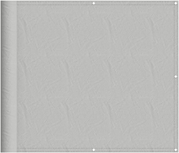vidaXL Balkon-Sichtschutz Hellgrau 90x700 cm 100 % Polyester Oxford 4000011