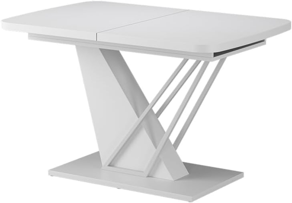 Esstisch Fenaro Weiß 120x80 cm ausziehbar Vicco