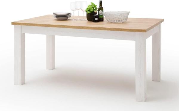 Esstisch Bruneck 12 Pinie weiss Oak Nb 160x90 cm Küchentisch