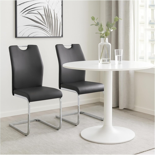 HTI-Living Nelly Esszimmerstuhl 2er Set Schwarz