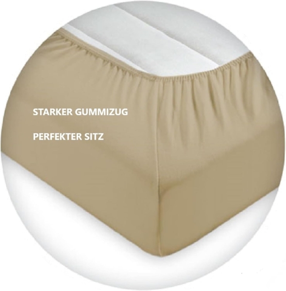 Doppelpack Frottee Spannbettlaken 90 - 100 x 200 cm Bordeaux Bild 4