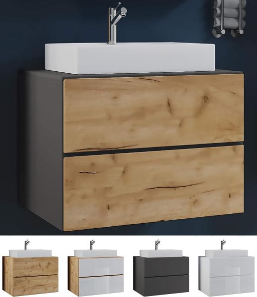 Lendas S Waschbeckenunterschrank 60cm Waschbecken Unterschrank Badzimmer weiß