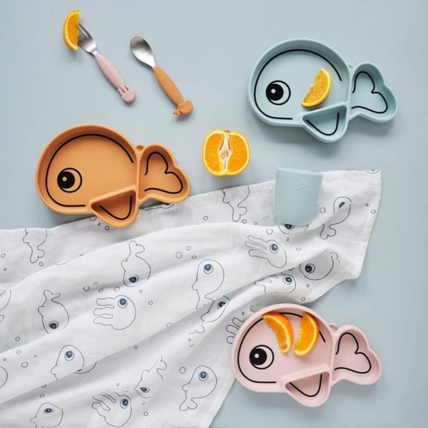 Done by Deer Wally Rutschfester Teller Blue Blau Bild 4