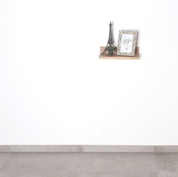 RICOO Wandregal 30 x 8 x 19 Braun Eiche Gold, Spanplatte aus Holz, Hängereral WM057-EG, Regal Wand, Bücherregal Bilderregal Fotoregal Küchenregal Hängend Wandboard Regalbrett Schweberegal Bild 8