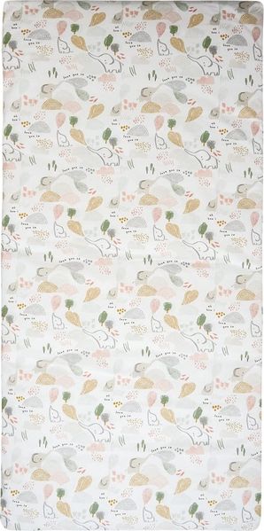 Tinéo - Reisematratze Babymatratze, inklusive Tragetasche - Abnehmbarer Bezug 60 x 120 x 4 cm, Savanna