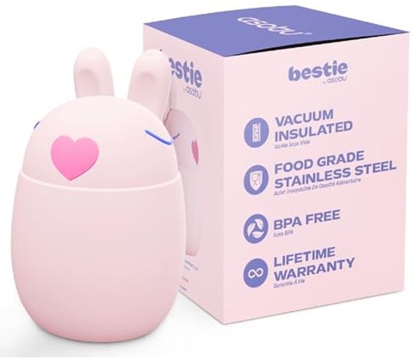 ASOBU Thermobehälter Asobu Bestie Thermobehälter 600 ml,Tier-Design isoliert auslaufsicher, 600 ml, isolierter Edelstahl, auslaufsicher, spülmaschinengeeignet