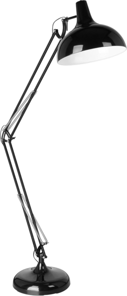 Eglo 94698 Bodenleuchte BORGILLIO Stahl schwarz E27 max. 1X60W L:38cm H:190cm mit Fußtrittschalter