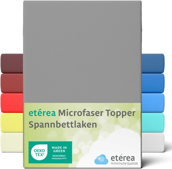 etérea Himmlische Qualität Spannbettlaken etérea Microfaser Topper Spannbettlaken, Microfaser, Gummizug: rundum, (1 Stück)