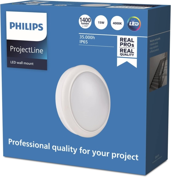 Philips LED Außenwandleuchte ProjectLine rund neutralweiß Bild 5