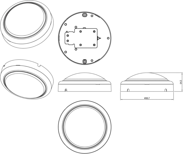 Philips LED Außenwandleuchte ProjectLine rund neutralweiß Bild 3