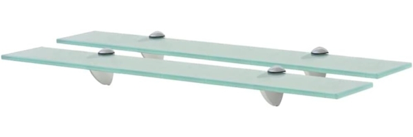 vidaXL Schwebende Regale 2 Stk. Glas 60x20 cm 8 mm [3051521]