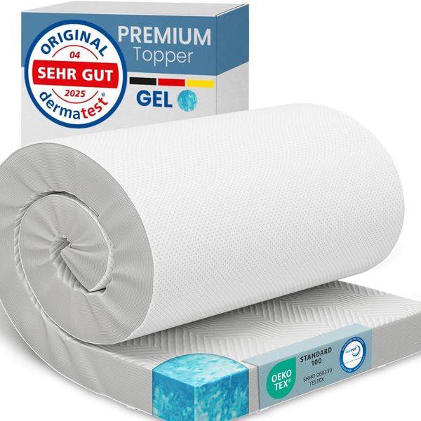 ELONEO Gel Topper Matratzenauflage 90 x 200 x 8 cm