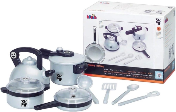 Theo Klein 'WMF' Topf-Set Küchenspielzeug, Kunststoff silber