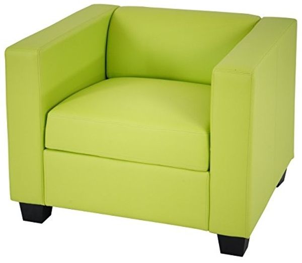 Sessel Loungesessel Lille ~ Kunstleder, hellgrün