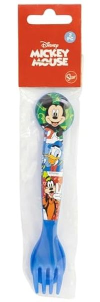 Disney Mickey Mouse Kinderbesteck Löffel und Gabel für Kinder