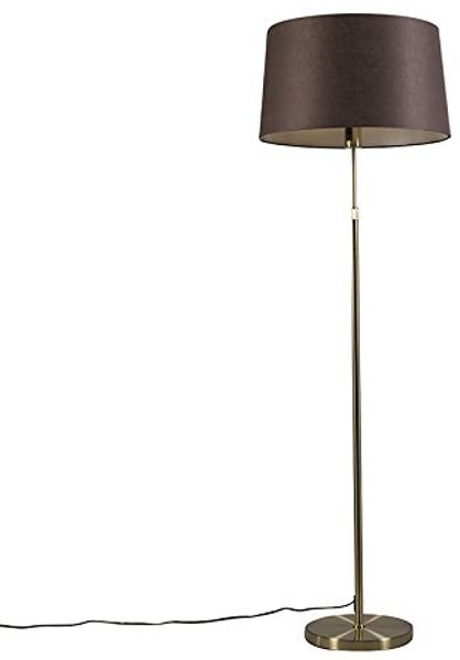 Qazqa Stehlampe Parte, ohne Leuchtmittel, Warmweiß, QAZQA Stehlampe, e27, Gold, Stahl, Modern