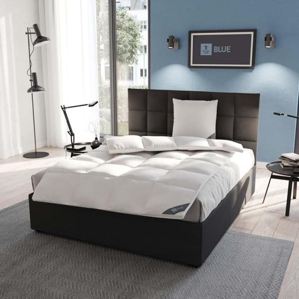 Spessarttraum Daunendecke Blue extra warm, Füllung: 60% Daunen, 40% Federn|155x200 cm Bild 2