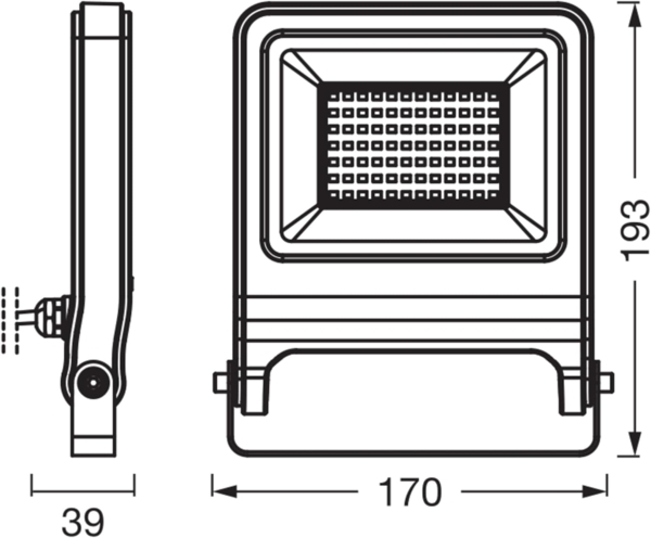 Osram Außenleuchte Endura Flood 50W PCR dunkelgrau warmweiß Bild 5