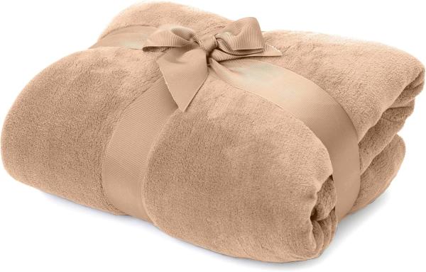 Wohndecke Kuscheldecke Tagesdecke Sofadecke Coral Fleece 220x240cm, Lumaland