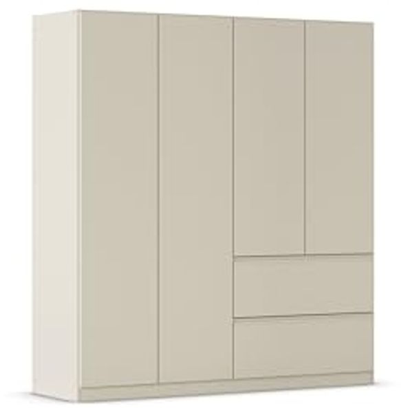 rauch Drehtürenschrank Kleiderschrank Schrank Garderobe COSTA in den Breiten 91/136/181 cm (in 3 Ausstattungen BASIC/CLASSIC/PREMIUM) viel Platz, grifflose Front und Push-to-Open Funktion MADE IN GERMANY