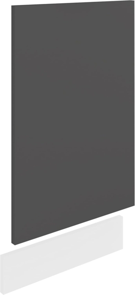 VCM Küchenmöbel Unterschrank Esilo 918685 Weiß / Anthrazit H. 67 x B. 45 x T. 2 cm