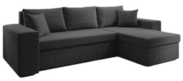 Luxusbetten24 Schlafsofa Designer Sofa Denver, mit Stauraum und Schlaffunktion